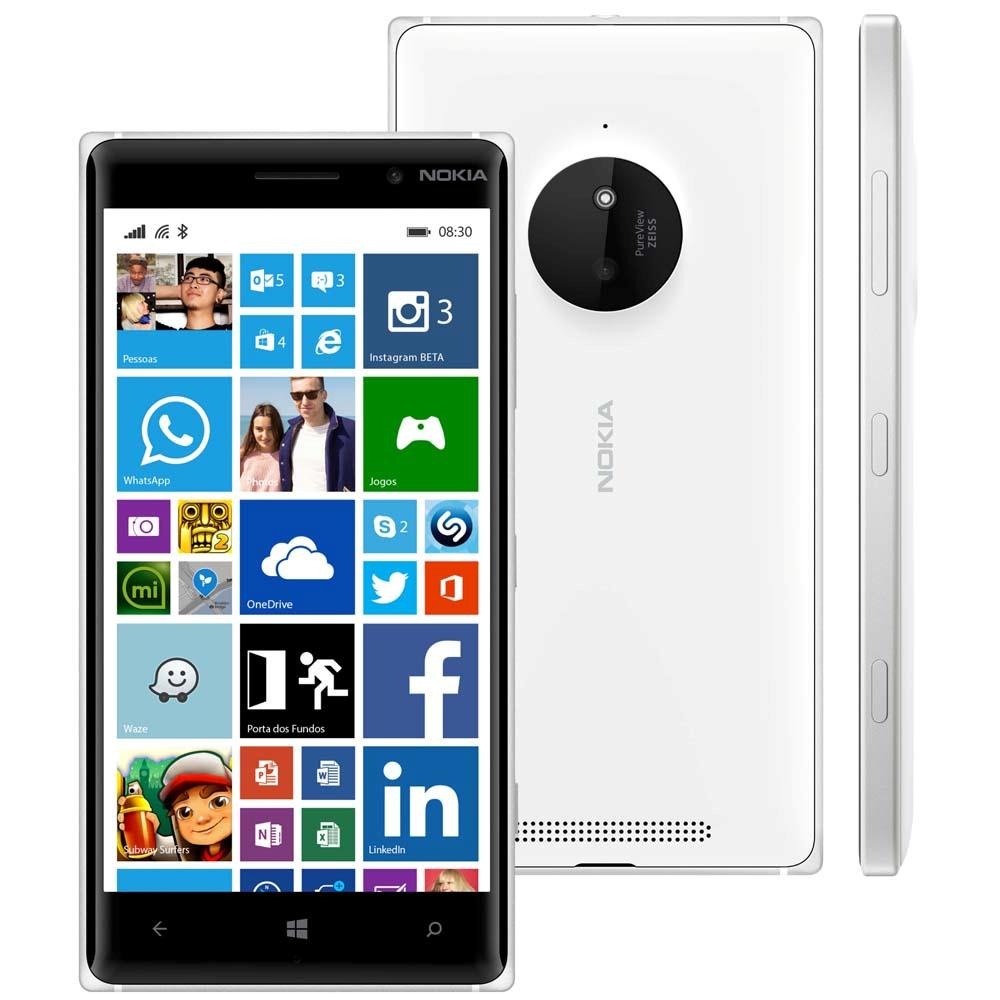 Smartphone Nokia Lumia 830 Branco com Tela 5”, Windows Phone 8.1