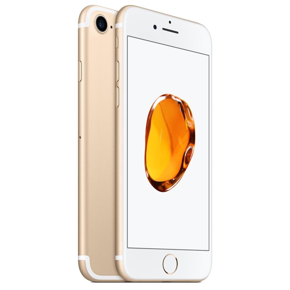 iPhone 7 Apple 3D Touch, iOS 11, Touch ID, Câm.12MP, Resistente à Água e Sistema de Alto-falantes Estéreo, 32GB, Dourado, Tela HD de 4,7"