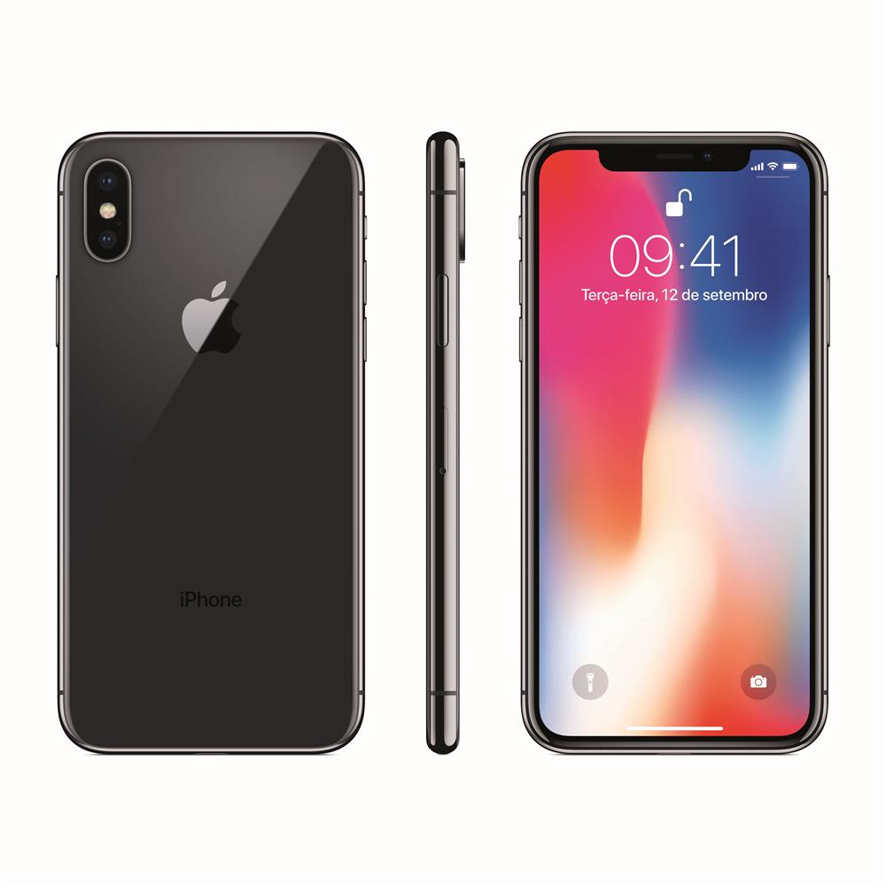iPhone X Apple com 64GB, Tela Retina HD de 5,8”, iOS 11, Dupla