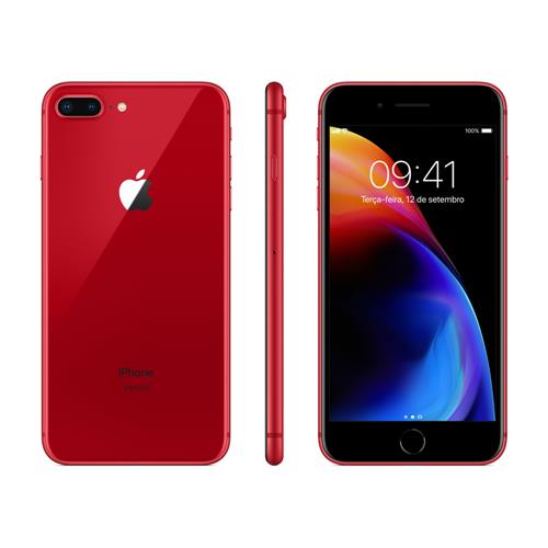 iPhone 8 Plus Apple RED Special Edition, iOS11, Câmera Dupla 12MP, 64GB, Vermelho, Tela HD de 5,5" Menor preço em iPhone 8 Plus Apple RED Special Edition, iOS11, Câmera Dupla 12MP, 64GB, Vermelho, Tela HD de 5,5"