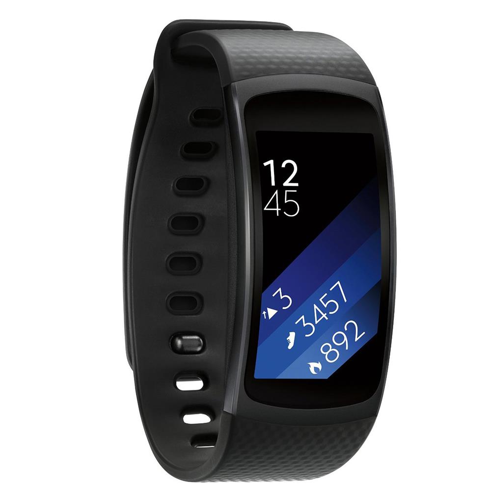 Samsung Gear Fit2 Keep track of your fitness goals and stay motivated with the Samsung Gear Fit2.The Gear Fit2 uses a wide range of tracking sensors to closely monitor your activity levels including steps taken, calories burned, heart rate, and /5(K).