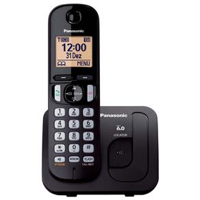Telefone sem Fio Panasonic KX-TGC210LBB Preto c...