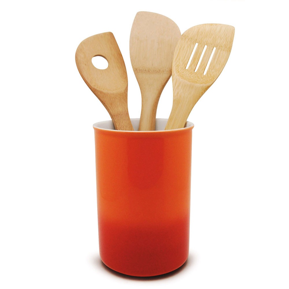 Porta Utens Lios De Cer Mica Yoi Baked Cook Laranja Cozinha No Porta Utens Lios De Cer Mica Yoi Baked Cook Laranja Cozinha No