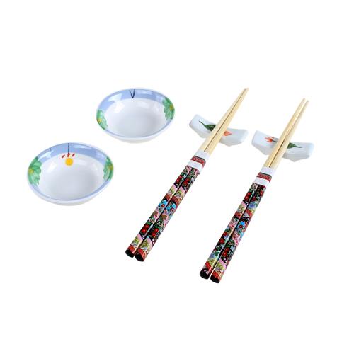 Menor preço em Conjunto para Comida Japonesa Hauskraft JGJP-004 em Cerâmica e Bambu – 6 Peças