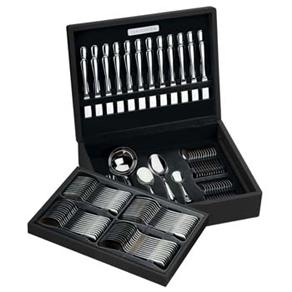 Faqueiro Tramontina Firenze 101 Peças c/ Estojo de Madeira - Inox Menor preço em Faqueiro Tramontina Firenze 101 Peças c/ Estojo de Madeira - Inox