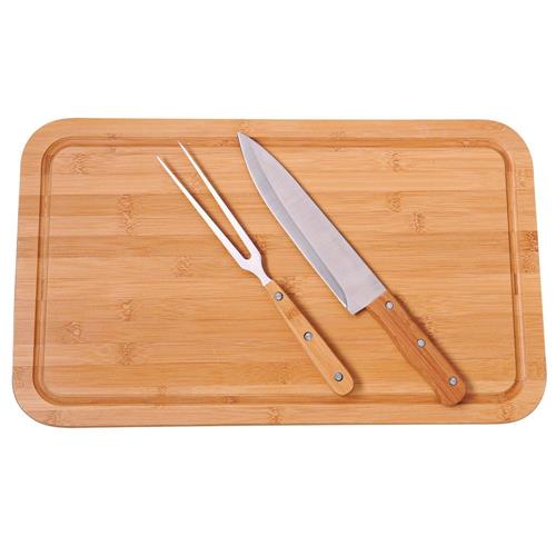 Conjunto para Churrasco Mor 3359 em Bambu - 3 Peças é boa?