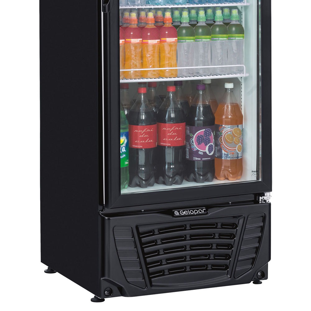 Refrigerador de Bebidas Vertical Gelopar Frost Free GPTU40 Preto 414