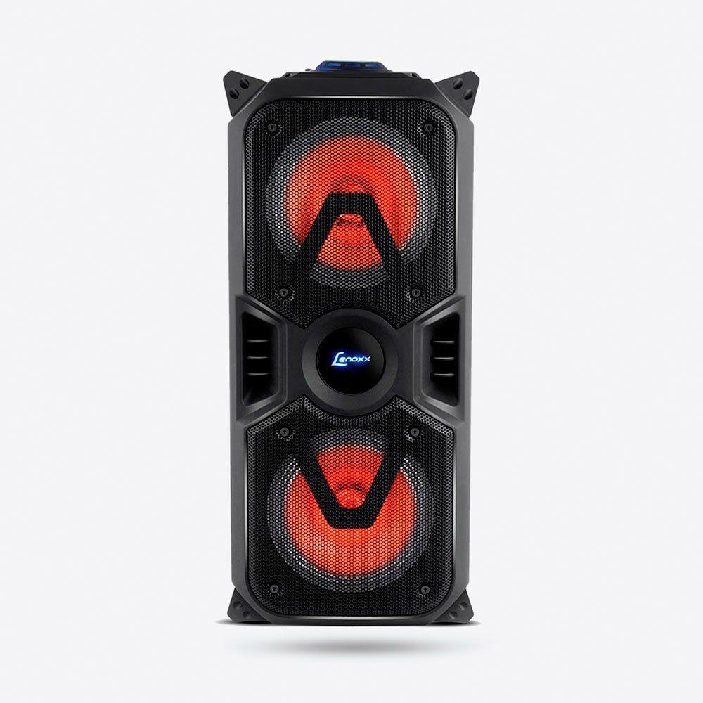 Caixa Amplificada Lenoxx CA 400 com Bluetooth, Rádio FM, Entradas Microfone, Micro SD e USB - 200W