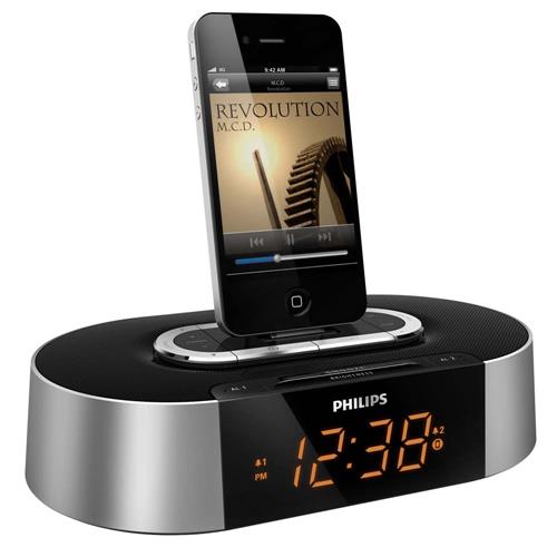 Rádio Relógio Philips AJ7030D/12 com Despertador, Dock Station para