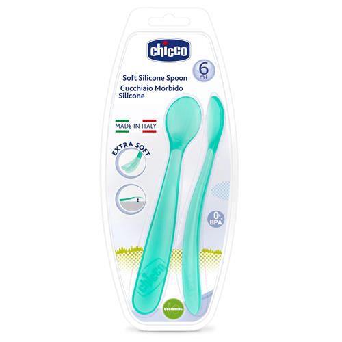 Conjunto de Colheres de Silicone Chicco Azul - 2 Peças Menor preço em Conjunto de Colheres de Silicone Chicco Azul - 2 Peças