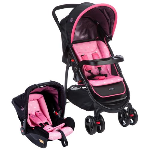 Carrinho de Bebê Cosco Travel System Nexus - Até 15 kg - Rosa é boa?