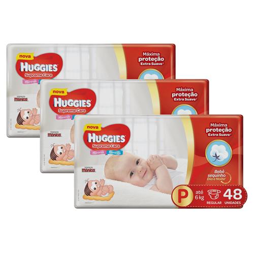 Fralda Huggies Turma da Mônica Supreme Care P - Kit com 144 Unidades é boa?