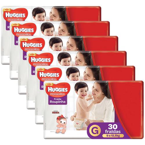 Fralda Huggies Turma da Mônica Roupinha Supreme Care Tamanho G - 180 Unidades é boa?