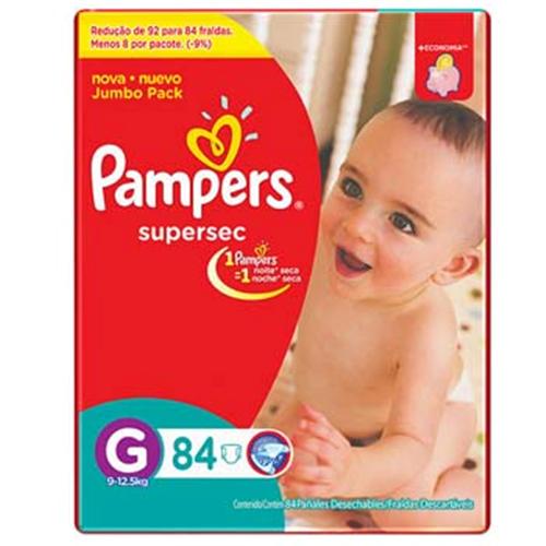 Fralda Pampers Supersec Jumbo Bag Tamanho G - 84 Unidades é boa?