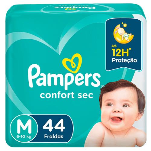 Fralda Pampers Confort Sec Mega Tamanho M - 44 Unidades é boa?
