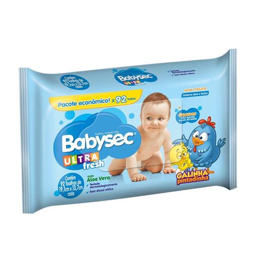 Toalha Umedecida Babysec Ultrafresh - 92 Unidades é boa?