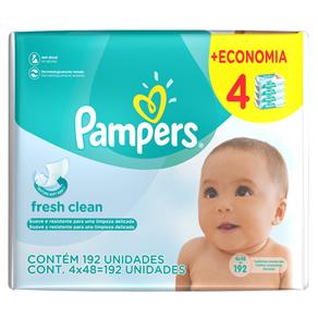 Toalhinhas Umedecidas Pampers Fresh Clean - 192...