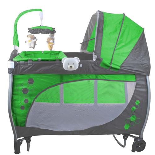 Berço Desmontável Baby Style Balanço Musical 1448002 - Verde Menor preço em Berço Desmontável Baby Style Balanço Musical 1448002 - Verde