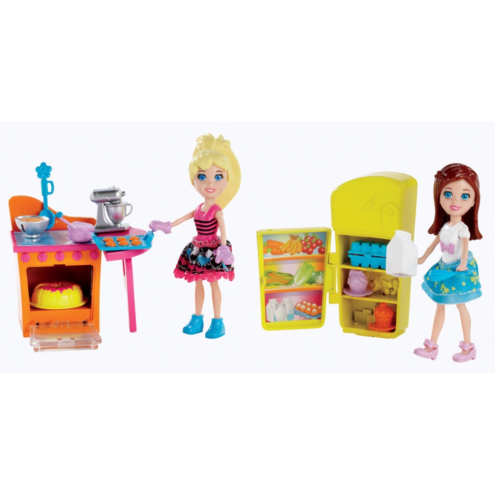 Cozinha Polly Pocket Mattel 2 Amigas Dia Divertido Polly Pocket No Cozinha Polly Pocket Mattel 2 Amigas Dia Divertido Polly Pocket No