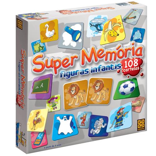 Jogo de Memória Grow Super Memória Figuras Infantis 02646 c/ 54 Cartelas é boa?