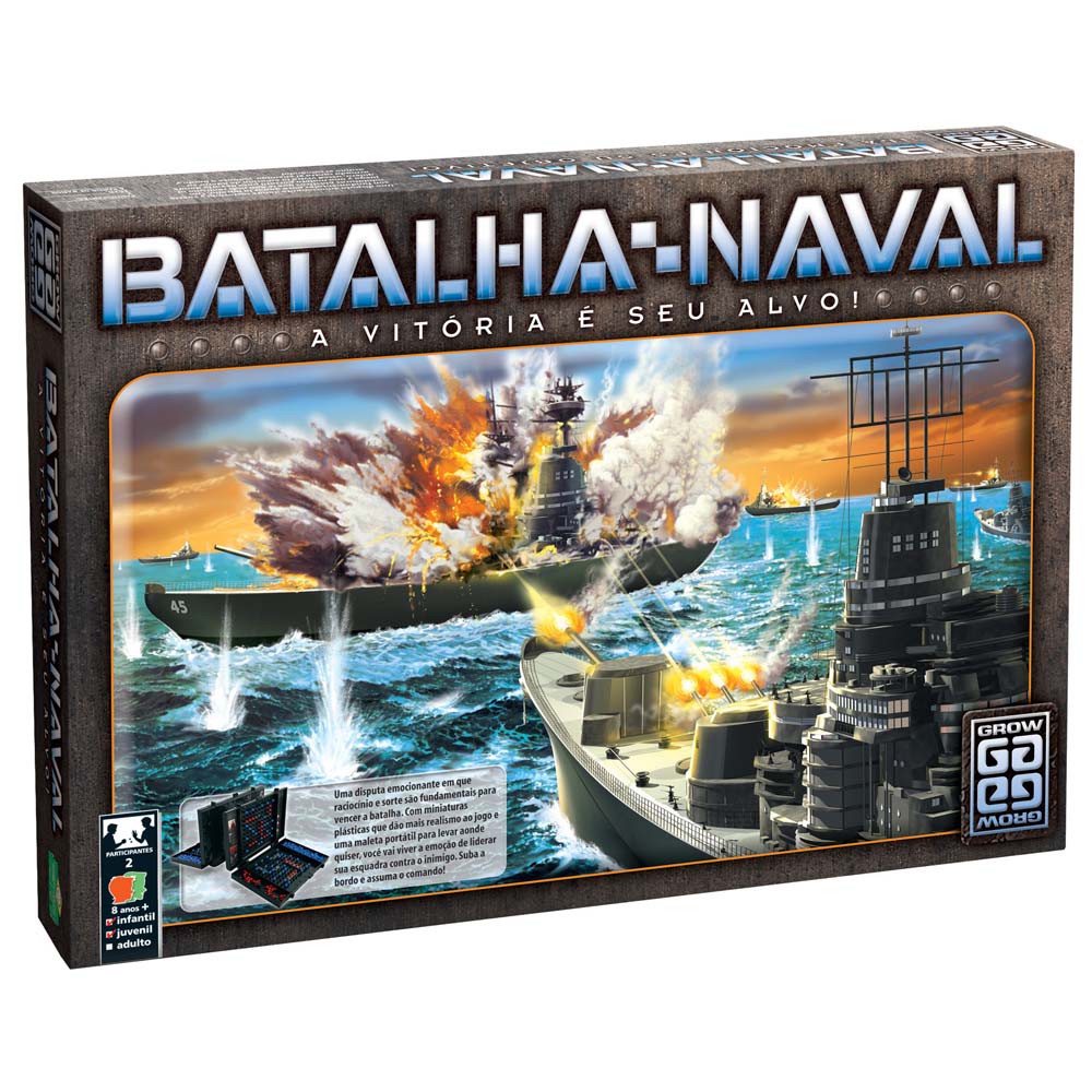 Jogo Batalha Naval Grow 01853 Tabuleiro no