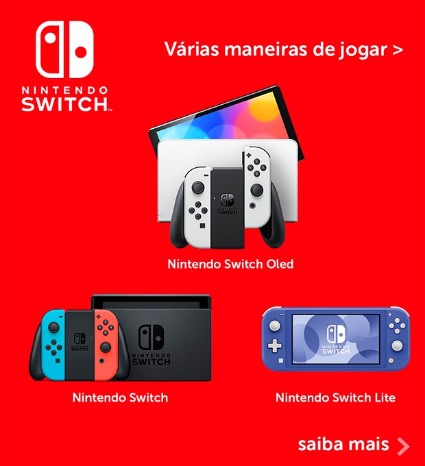 Nintendo Switch Diversas formas de jogar