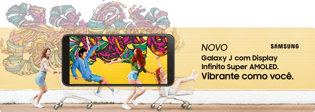 Novo Galaxy J com Display Infinito Super AMOLED