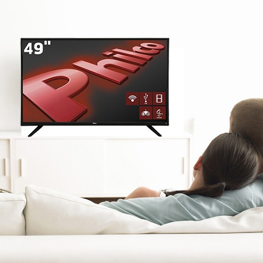Smart TV LED 49 Full HD Philco com Android smart TV LED Full HD-hilco PH49F30DSGWA função Midiacast