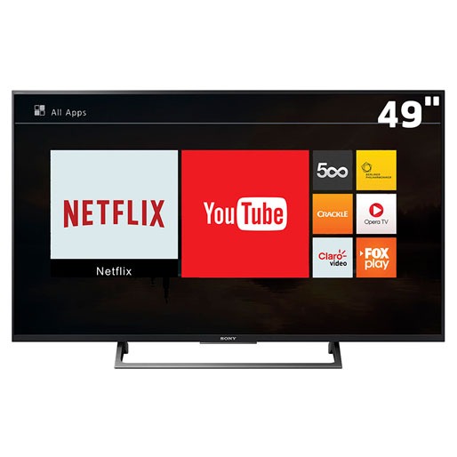 Smart TV LED 4K 49 da Sony smart tv led 4k sony wi-fi 49 polegadas