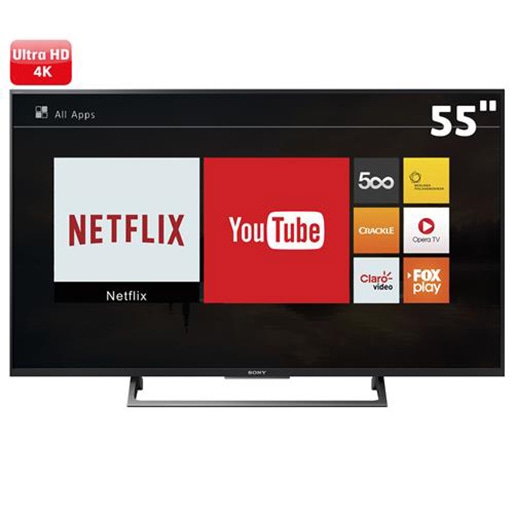 Smart TV LED 55 polegadas HDR Ultra HD 4K Sony smart tv led 55 polegadas 4k sony ultrahd