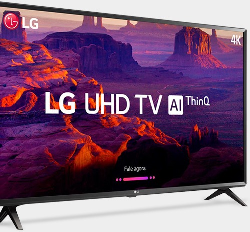 Resolução Ultra HD 4K e painel com tecnologia IPS 4K Smart TV 4K LG LED 43UK6310PSE 43 polegadas