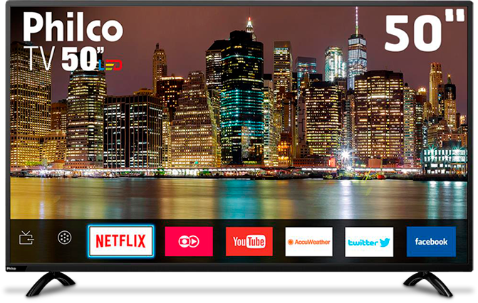 A Smart TV LED Full HD Philco PTV50E60SN