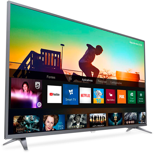 Sua central de entretenimento Smart TV Philips 55PUG6513 Wireless