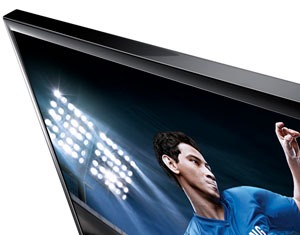 TV 32” LED Samsung Série EH5000 UN32EH5000GXZD detalhe superior