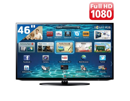 Entretenimento em alta definição - Smart TV Samsung