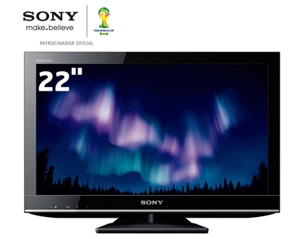 TV 22’ LED Sony Bravia S�rie EX KDL 22EX355
