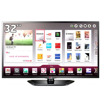 Smart TV LED 32 polegadas HD LG LN570B