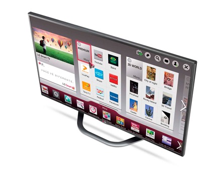 Smart TV 42” Cinema 3D LG 42LA6200 de cima
