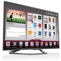 Smart TV 42” Cinema 3D LG 42LA6200 de lado