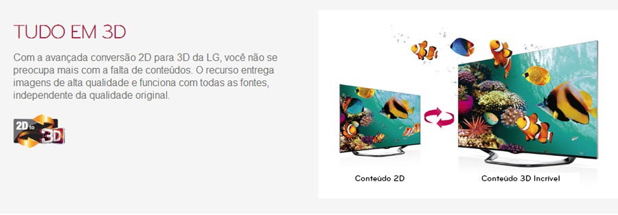 Converso LG 2D para 3D