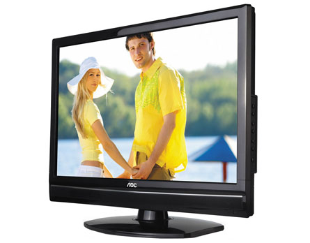 Bonita e prática - TV com design sofisticado e de fácil instalação