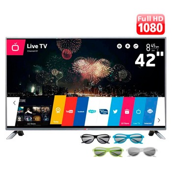 Smart TV Cinema 3D LED 47 polegadas Full HD LG 47LB6500