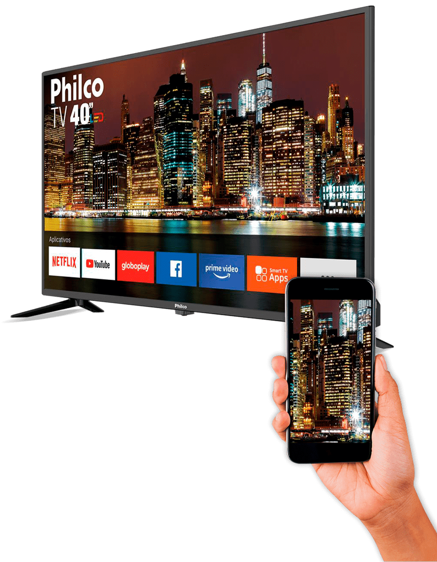 Maior realismo a cada cena Smart TV LED HD Philco PTV40M60S