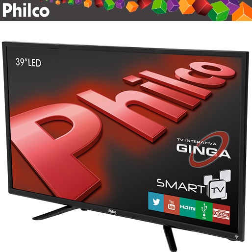 smart tv led 39 polegadas philco