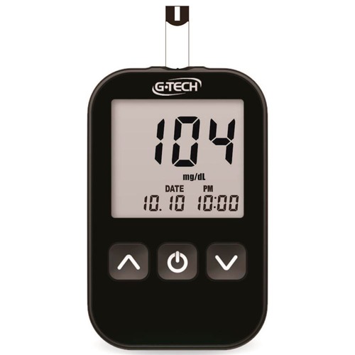 Sistema ejetor de tiras Medidor Glicose G-Tech Sistema Ejetor