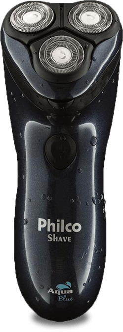 Aparelho bivolt Barbeador Philco Aqua Blue Shave bivolt