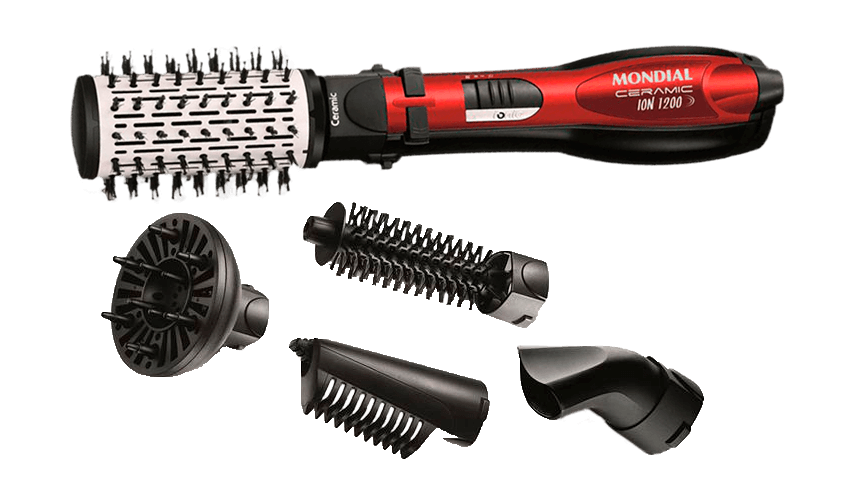 Escova Rotativa Mondial Ceramic Íon acessórios