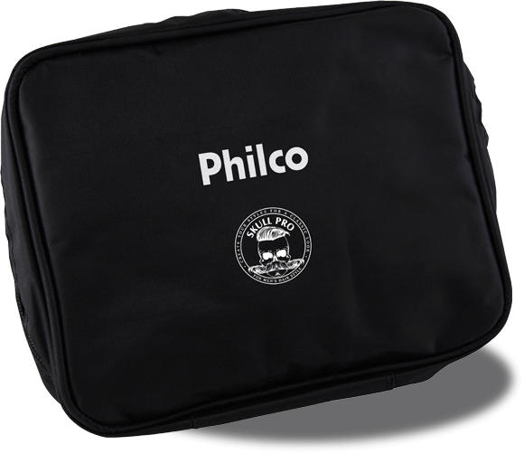 Possui alavanca para ajuste fino de altura Máquina Cortar Cabelo Philco PCR05S Prata