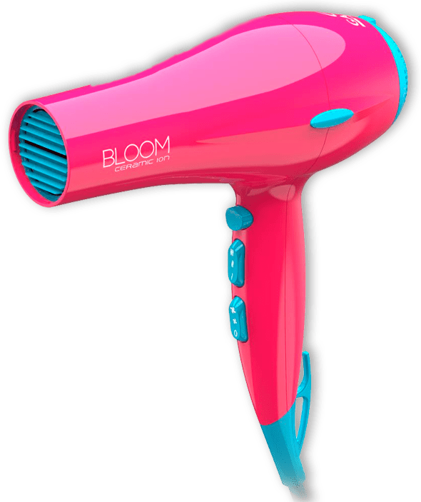 Secador de Cabelos GA.MA Italy Bloom Ceramic Íon - Rosa e Azul secador cabelo gama italy bloom ceramic íon