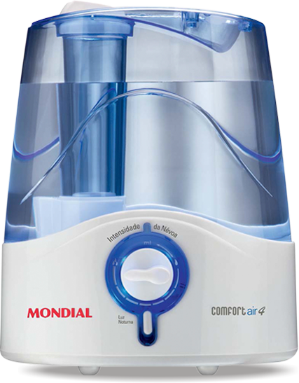 Umidificador de Ar Ultrassônico Mondial Comfort Air 4 Umidificador Ultrassônico Mondial Comfort Air 4 Branco Azul